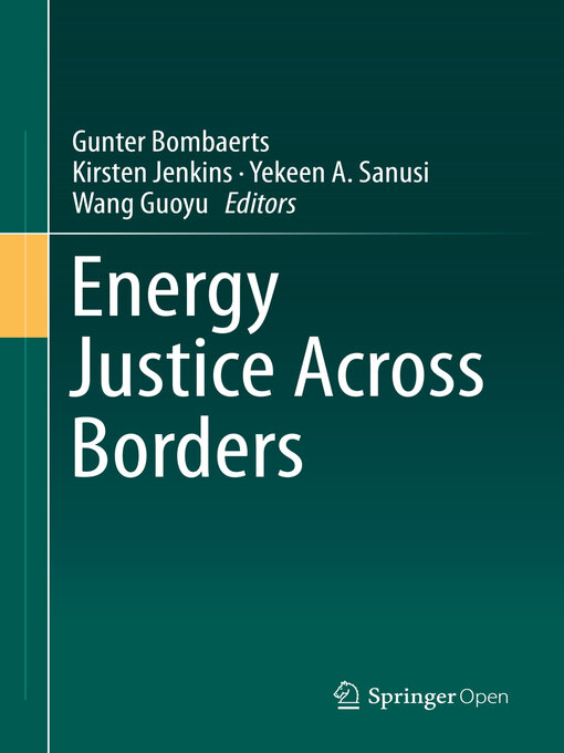 Title details for Energy Justice Across Borders by Gunter Bombaerts - Available